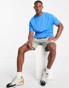 Asos Design Relaxed Fit T-shirt In Blue