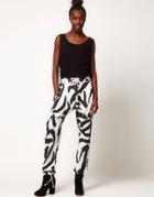Silent Damir Doma Jersey Pants In Animal Print