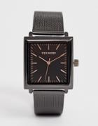 Steve Madden Mens Mesh Watch In Black - Black