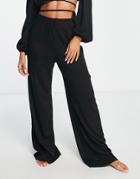 The Frolic Remi Beach Pants In Black - Part Of A Set