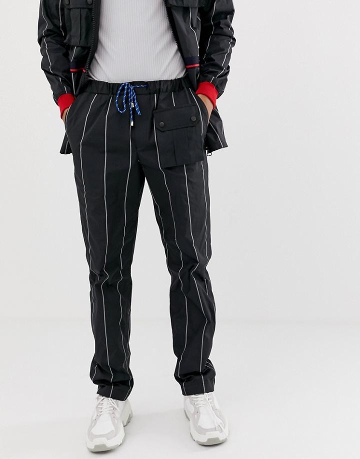 Lyph Utility Pants In Black Stripe - Black