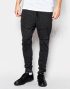 G-star Sweat Pants Orando Slim Tapered Biker Details In Black - Black