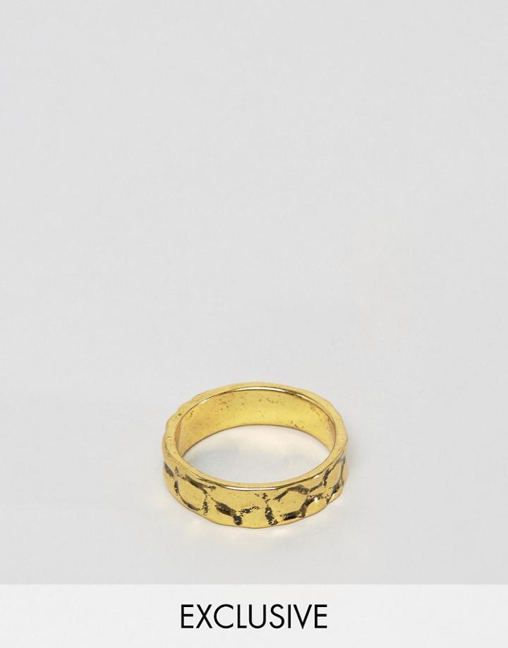 Designb Band Ring In Gold - Gold