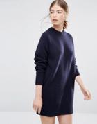 Wood Wood Rosa Sweater Dress In Navy - Navy