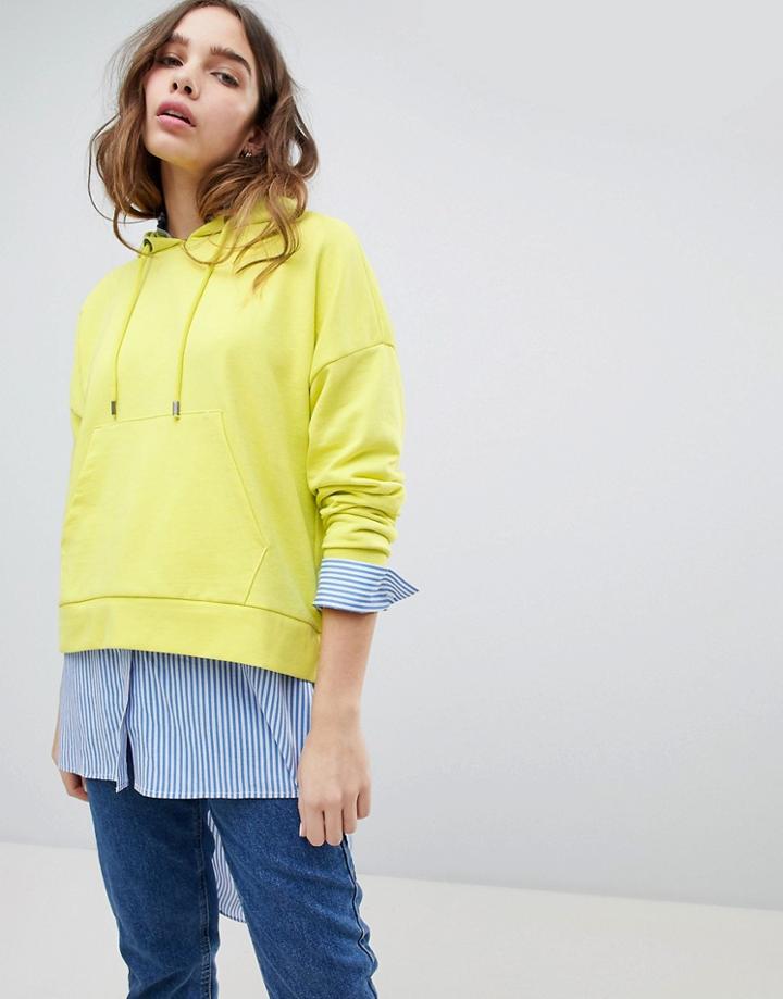 Only Neon Bright Hoodie - Green