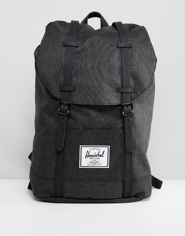 Herschel Supply Co Retreat Crosshatch Large Backpack - Black