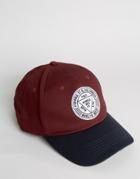 Asos Baseball Cap With Embroidery - Red