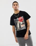 Profound Aesthetic T-shirt With Chest Print In Black - Black