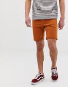 Jack & Jones 5 Pocket Shorts In Orange - Orange