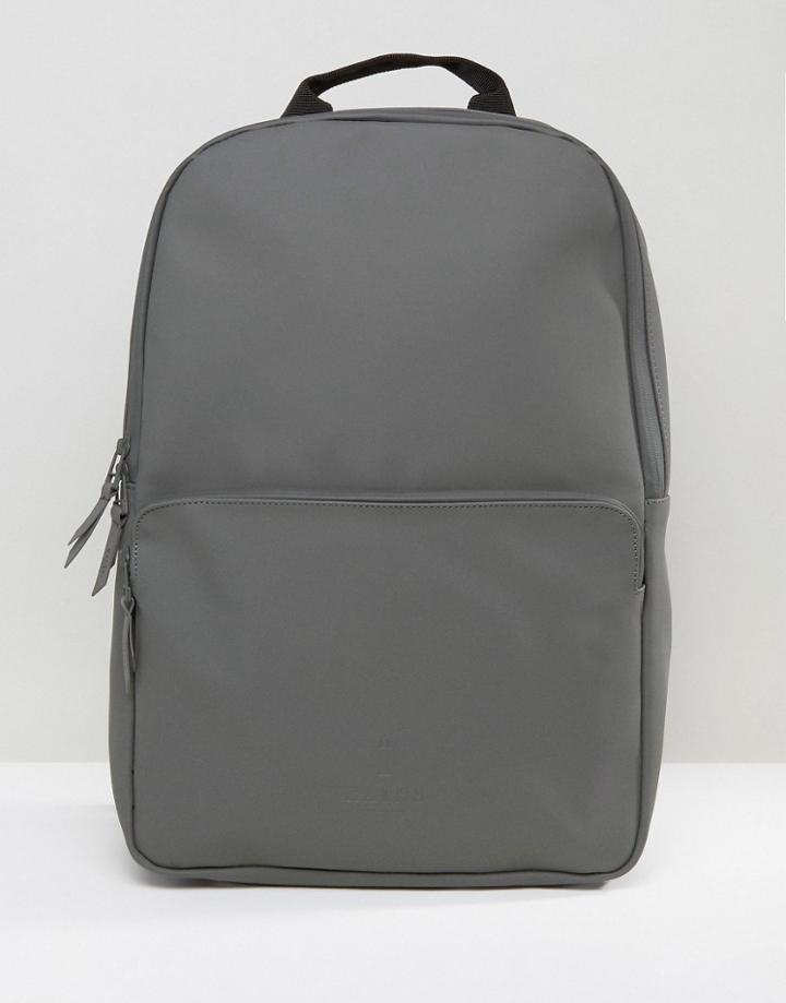 Rains Field Backpack In Gray - Black