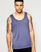 Antioch Tank In Oil Wash - Blue