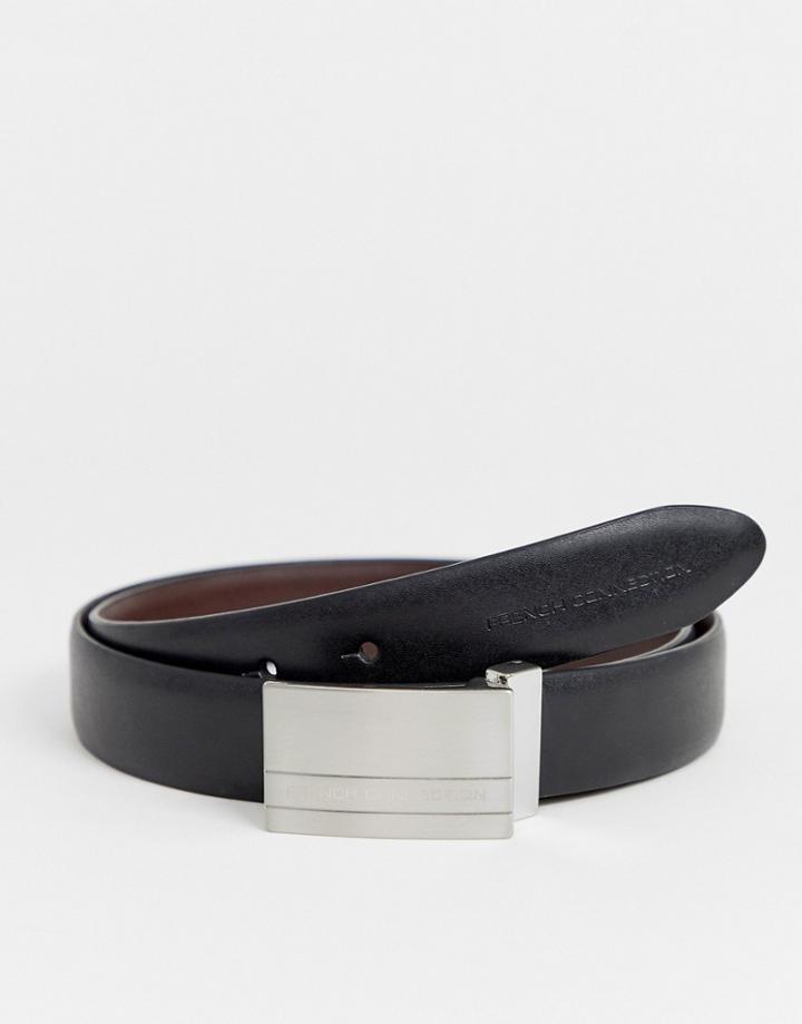 French Connection Reversible Plaque Belt-multi