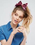 Asos Oversize Bow Hair Tie - Red