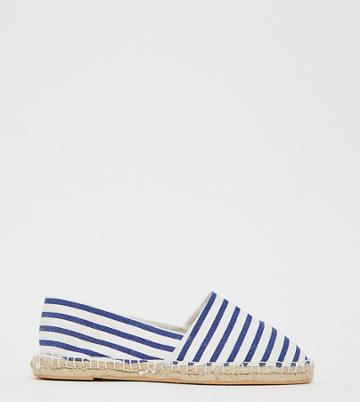 London Rebel Wide Fit Stripe Espadrille - Multi