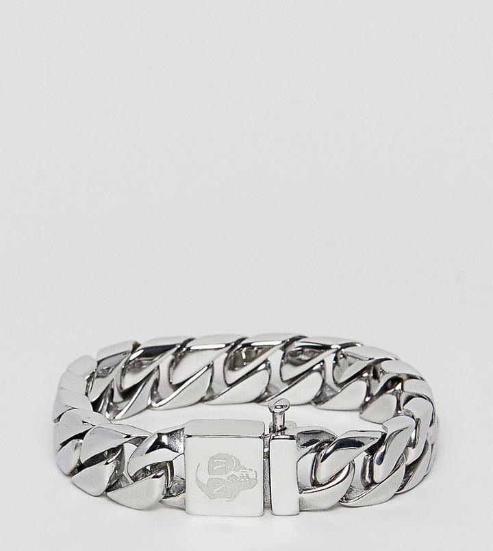 Noose & Monkey Chunky Chain Bracelet (+) - Silver