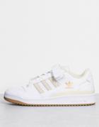 Adidas Originals Forum Low Sneakers In Wonder White