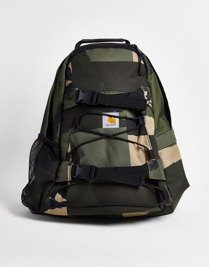 Carhartt Wip Kickflip Backpack In Camo-green