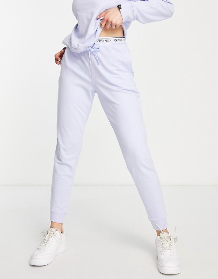 Calvin Klein Ck One Lounge Logo Sweatpants In Blue