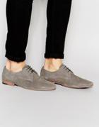 Kg By Kurt Geiger Dorchester Derby Shoes In Suede - Gray