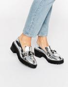 Kat Maconie Salma Silver Chunky Flat Shoes - Silver