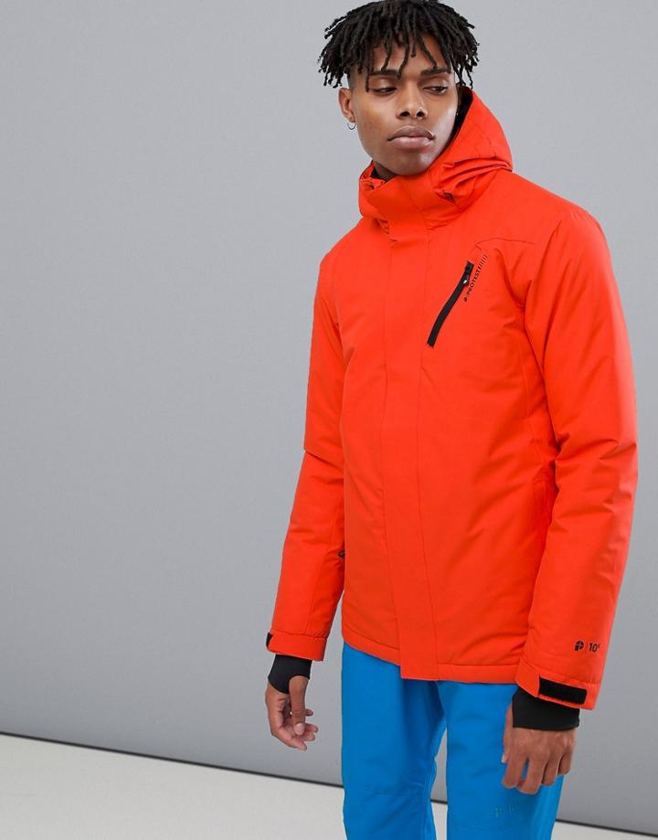 Protest Theron Snow Jacket In Orange - Orange