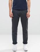 Esprit Slim Fit Jeans In Coated Gray Denim - Gray