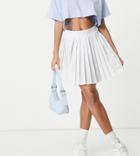 Missguided Pleated Tennis Skirt In White