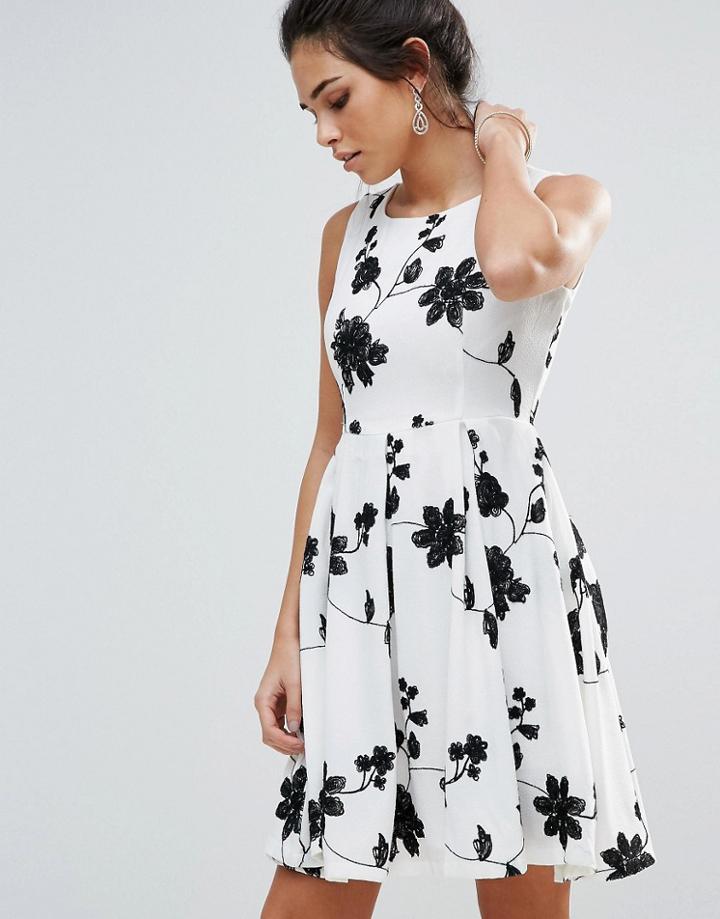 Zibi London Floral Skater Dress - Multi