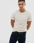 New Look Crew Neck T-shirt In Stone - Stone