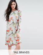 Y.a.s Tall Cactus Printed Dress With Frill Hem - Multi