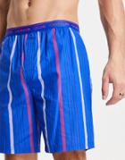 Calvin Klein Loungewear Stripe Short In Blue-blues