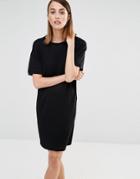 Selected Elva T-shirt Dress - Black