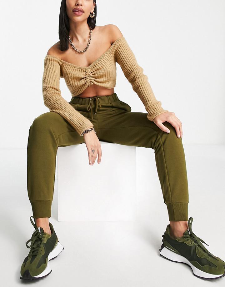 Na-kd X Pamela Sweatpants In Olive - Part Of A Set-green
