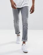 Tom Tailor Skinny Jeans In Gray Wash - Gray