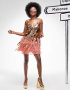 Asos Edition Paillette Sequin Mini Dress With Feather Hem In Coral-orange