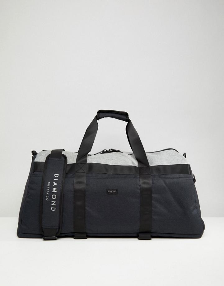 Diamond Supply Stone Cut Skate Duffle Bag - Black