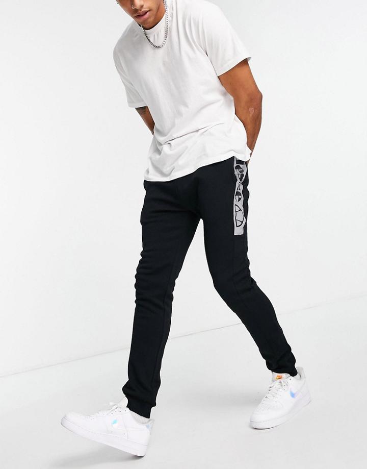 Ellesse Sweatpants With Reflective Branding In Black