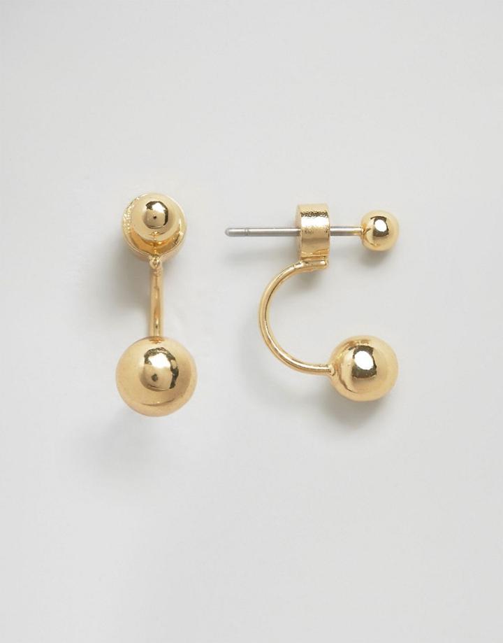 Pieces Pinnu Through & Through Earrings - Gold