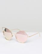 Jeepers Peepers Cat Eye Sunglasses In Pink - Pink