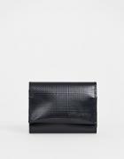 Asos Design Tri-fold Wallet In Black