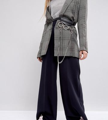 Shikumi Oversized Ring & Chain Black Waist Belt - Black