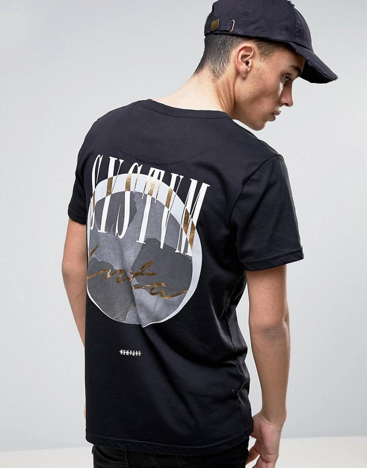Systvm Remember Back Print T-shirt - Black