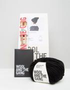 Wool & The Gang Diy Zion Lion Pom Hat Kit - Black