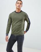 Ted Baker Sweater With Panel Color Block-green