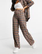 Heartbreak Matching Suit Pants In Multi Check