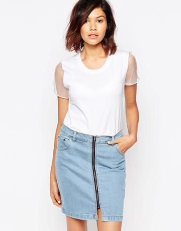 Good Vibes Bad Daze Jersey Top - White