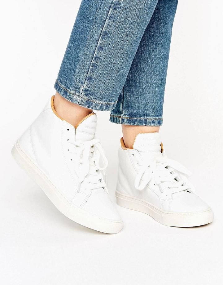 Vero Moda Hi Top Sneaker - White