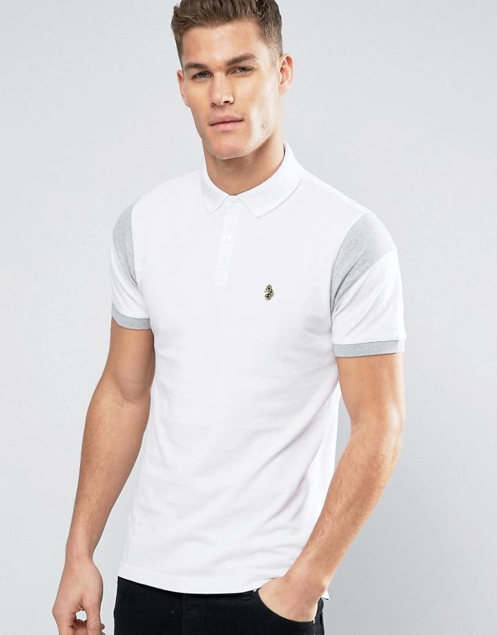 Luke 1977 Luther Buttondown Polo Sleeve Insert In White - White