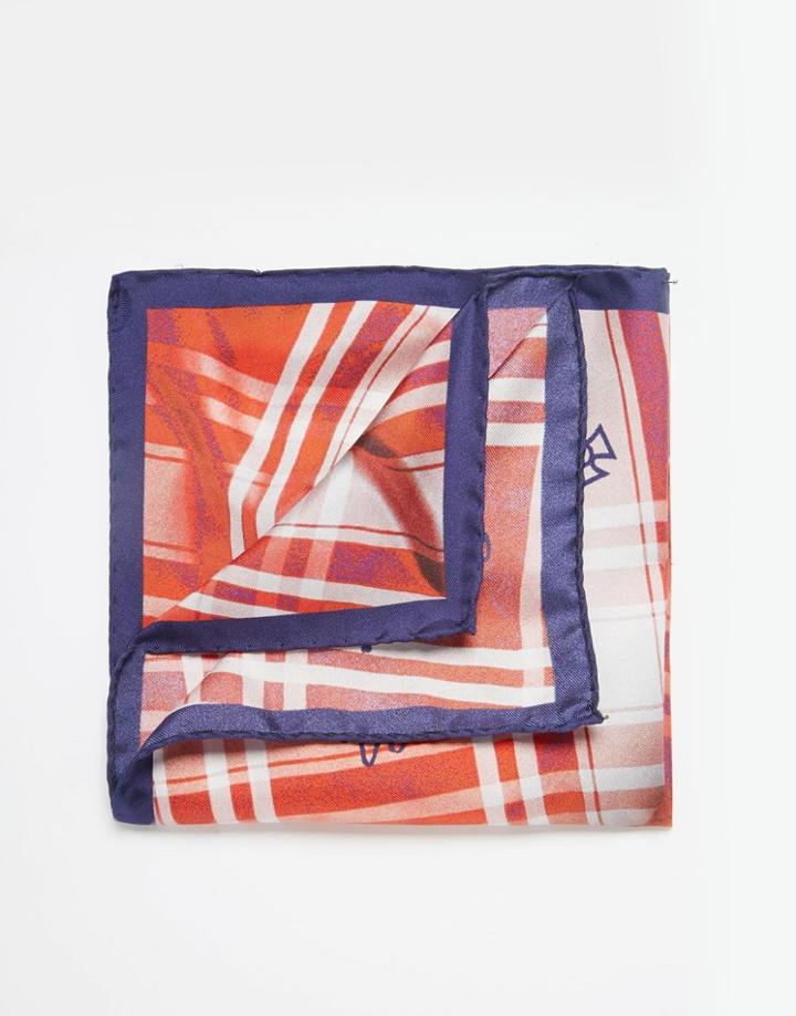 Vivienne Westwood Check Pocket Square - Orange