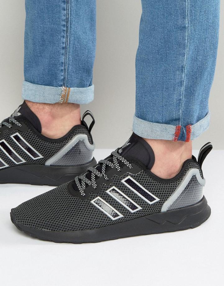 Adidas Originals Zx Flux Adv Trainers - Black